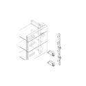 Immagine di antiribaltamento 1931 ny nero dx + sx x cassettiere                                                                                           