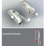 Immagine di antipanico modulo tondo 2 punti satin s/barra s/aste                                                                                           