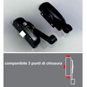Immagine di antipanico modulo tondo 3 punti nero s/barra s/aste                                                                                           