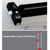 Immagine di antipanico modulo push motoriz l117 grigio/grig c/barra grigio s/aste                                                                                           