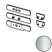 Immagine di antipanico modulo push vetro 1 p.to cromo s. kit placche vetro                                                                                           