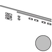 Immagine di antipanico modulo push vetro 2/3 p.ti silver kit placche vetro                                                                                           