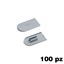 Immagine di Copriforo Cabineo confezione 100 pezzi RAL 7040 grigio finestra 
