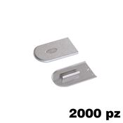 Immagine di Copriforo Cabineo confezione 2000 pezzi metallizzata argento 