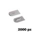 Immagine di Copriforo Cabineo confezione 2000 pezzi metallizzata argento 