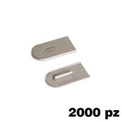 Immagine di Copriforo Cabineo confezione 2000 pezzi metallizzata nichelato 