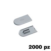 Immagine di Copriforo Cabineo confezione 2000 pezzi RAL 7040 grigio finestra 