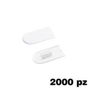 Immagine di Copriforo Cabineo confezione 2000 pezzi RAL 9003 bianco segnale 