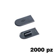 Immagine di Copriforo Cabineo confezione 2000 pezzi RAL 9005 nero intenso 