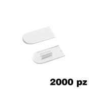 Immagine di Copriforo Cabineo confezione 2000 pezzi RAL 9010 bianco puro 