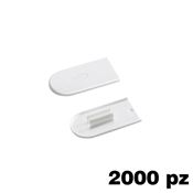 Immagine di Copriforo Cabineo confezione 2000 pezzi RAL 9018 bianco papiro 