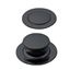 Immagine di serrature push lock pomoli pl tondi nero opaco plastica c/ghiera                                                                                           