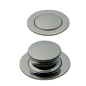 Immagine di serrature push lock pomoli pl tondi nichel op. plastica c/ghiera                                                                                           