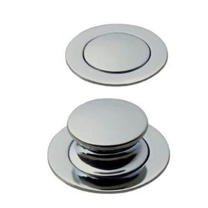 Immagine di serrature push lock pomoli zm tondi argento metallo c/ghiera                                                                                           