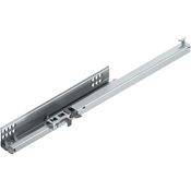 Immagine di 551H4601T TA L 24 ZN - TANDEM TIP-ON estrazione parziale 30 kg lunghezza nominale 460 mm con levetta per il bloccaggio sinistra zincato 