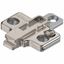 Immagine di 175H7100 MPL** V500 NI - CLIP piastrina di premontaggio a croce 0 mm zinco da avvitare regolazione in altezza in due pezzi nichel 