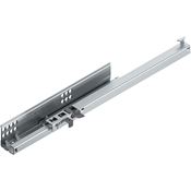Immagine di 551H4101T TA L 24 ZN - TANDEM TIP-ON estrazione parziale 30 kg lunghezza nominale 410 mm con levetta per il bloccaggio sinistra zincato 