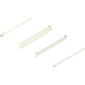 Immagine di 320N4000C MX MP R901 - spondina in acciaio METABOX N (54 mm) estrazione parziale 25 kg lunghezza nominale 400 mm versione a vite sinistra/destra biancocrema ral 9001 