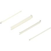 Immagine di 320N5000C MX MP R901 - spondina in acciaio METABOX N (54 mm) estrazione parziale 25 kg lunghezza nominale 500 mm versione a vite sinistra/destra biancocrema ral 9001 