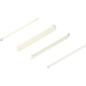 Immagine di 320N5500C MX MP R901 - spondina in acciaio METABOX N (54 mm) estrazione parziale 25 kg lunghezza nominale 550 mm versione a vite sinistra/destra biancocrema ral 9001 