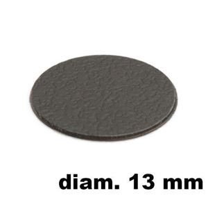 Immagine di tappi adesivi abs diam. mm. 13 grigio 94052 foglio 20 tappi                                                                                           