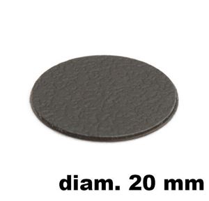 Immagine di tappi adesivi abs diam. mm. 20 grigio 94052 foglio 15 tappi                                                                                           