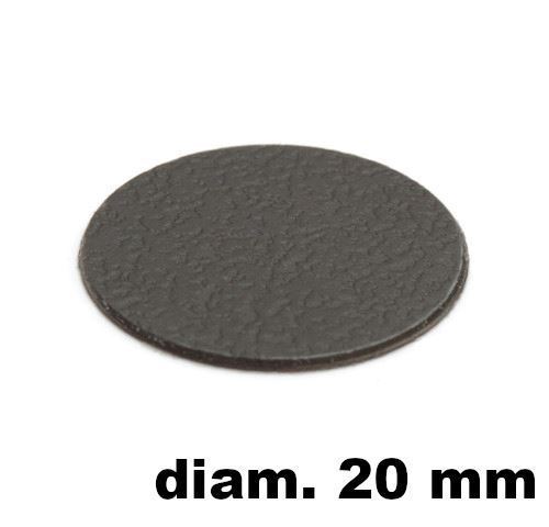 Immagine di tappi adesivi abs diam. mm. 20 grigio 94052 foglio 15 tappi                                                                                           
