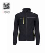Immagine di Felpa Pile con cerniera U-Power VENUS Black Carbon taglia M 