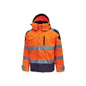 Immagine di Giacca parka antipioggia alta vibilità U-Power DEFENDER Orange Fluo taglia 2XL 