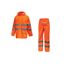 Immagine di Completo giacca pantalone antipioggia alta vibilità U-Power COVER Orange Fluo taglia S 