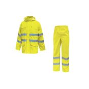 Immagine di Completo giacca pantalone antipioggia alta vibilità U-Power COVER Yellow Fluo taglia S 
