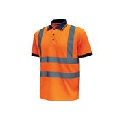 Immagine di Polo U-Power NEON Orange Fluo in confezione da 3  pezzi taglia XL 
