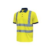 Immagine di Polo U-Power NEON Yellow Fluo in confezione da 3  pezzi taglia XL 