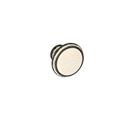 Immagine di Pomolo per mobili HZ0077 diametro mm 35 in lega di zinco e porcellana rusticall avorio con decoro H5 