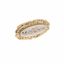 Immagine di Pomolo per mobili HZ0045 interasse mm 32 in lega di zinco e porcellana placcato oro con decoro A5 