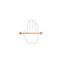 Immagine di Maniglia per mobili HZ0799 interasse mm 160 in lega di zinco alucover ottone 