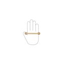Immagine di Maniglia per mobili HZ0799 interasse mm 96 in lega di zinco alucover ottone 