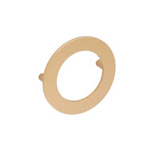 Immagine di Maniglia per mobili HZ0470 interasse mm 80 diametro mm 100 in lega di zinco alucover ottone 