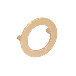 Immagine di Maniglia per mobili HZ0470 interasse mm 64 diametro mm 80 in lega di zinco alucover ottone 