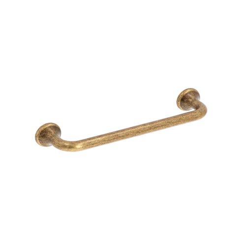 Immagine di Maniglia per mobili HZ0799 interasse mm 128 in lega di zinco antica Firenze 