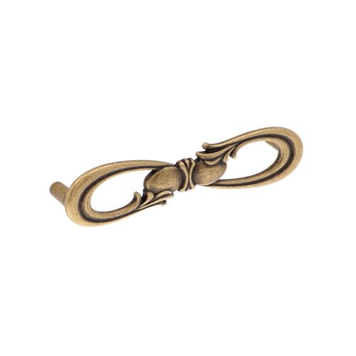 Immagine di Maniglia per mobili HZ0636 interasse mm 128 in lega di zinco antica Firenze 