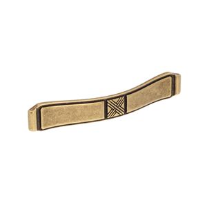 Immagine di Maniglia per mobili HZ0628 interasse mm 128 in lega di zinco antica Firenze 