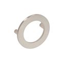 Immagine di Maniglia per mobili HZ0470 interasse mm 64 diametro mm 80 in lega di zinco nichel satinato 