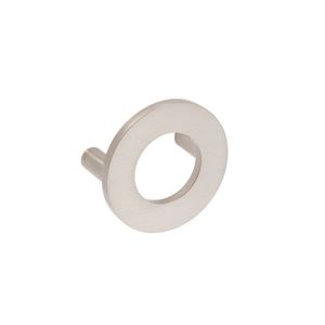 Immagine di Maniglia per mobili HZ0470 interasse mm 40 diametro mm 52 in lega di zinco nichel satinato 