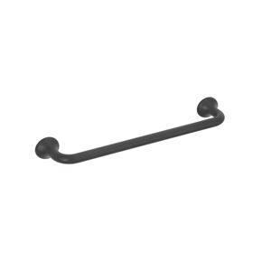 Immagine di Maniglia per mobili HZ0799 interasse mm 160 in lega di zinco laccato nero opaco 