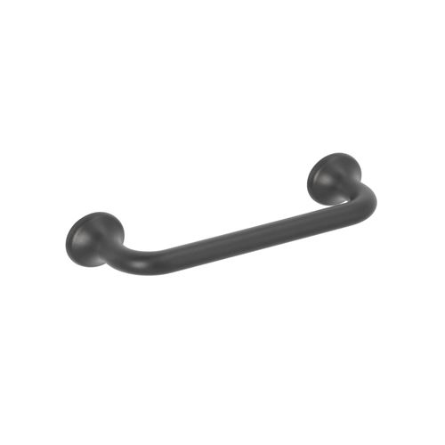 Immagine di Maniglia per mobili HZ0799 interasse mm 96 in lega di zinco laccato nero opaco 