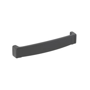 Immagine di Maniglia per mobili HZ0603 interasse mm 128 in lega di zinco laccato nero opaco 