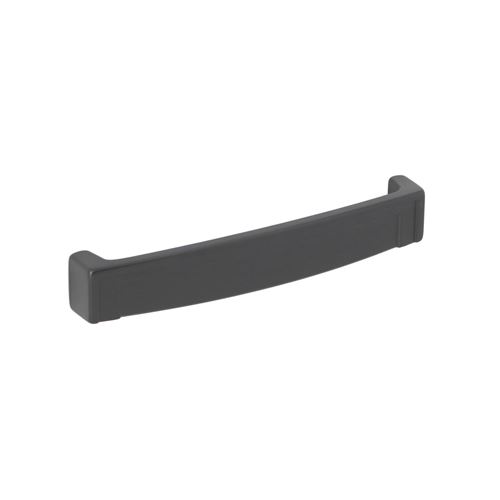 Immagine di Maniglia per mobili HZ0603 interasse mm 128 in lega di zinco laccato nero opaco 