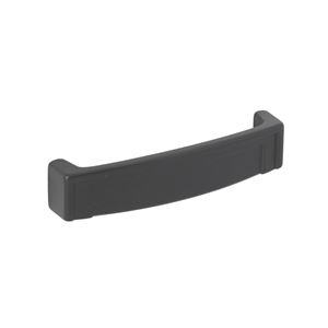 Immagine di Maniglia per mobili HZ0603 interasse mm 96 in lega di zinco laccato nero opaco 