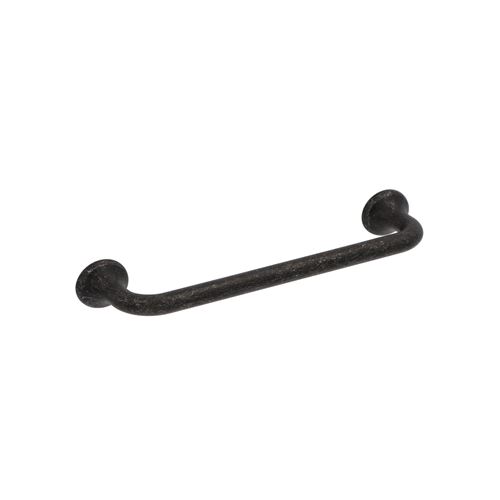 Immagine di Maniglia per mobili HZ0799 interasse mm 128 in lega di zinco vintage ferro nero 